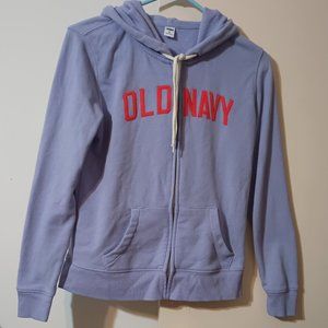 GUC ~ Old Navy Logo Drawstring Full-Zip Hoodie for Women (Size: XS)